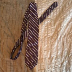 Purple Striped Men's Tie